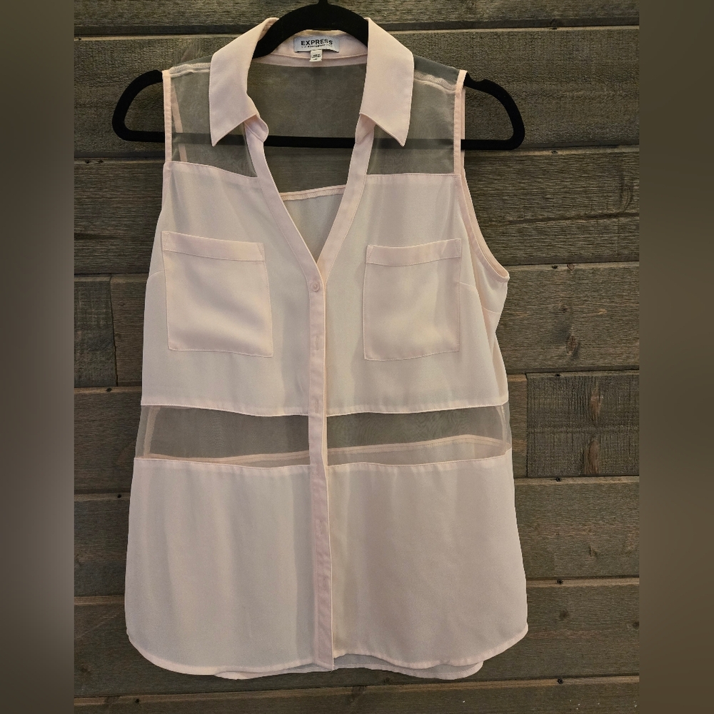 Express The Portofino Shirt White Tank Top Medium - Picture 1 of 10